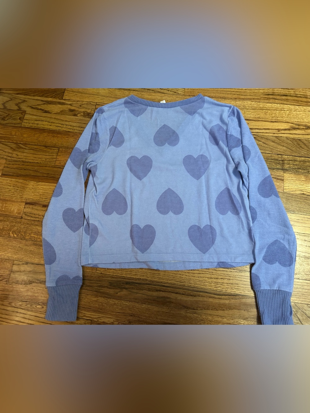 Colsie 2 piece lavender heart pajama set - Picture 3 of 9